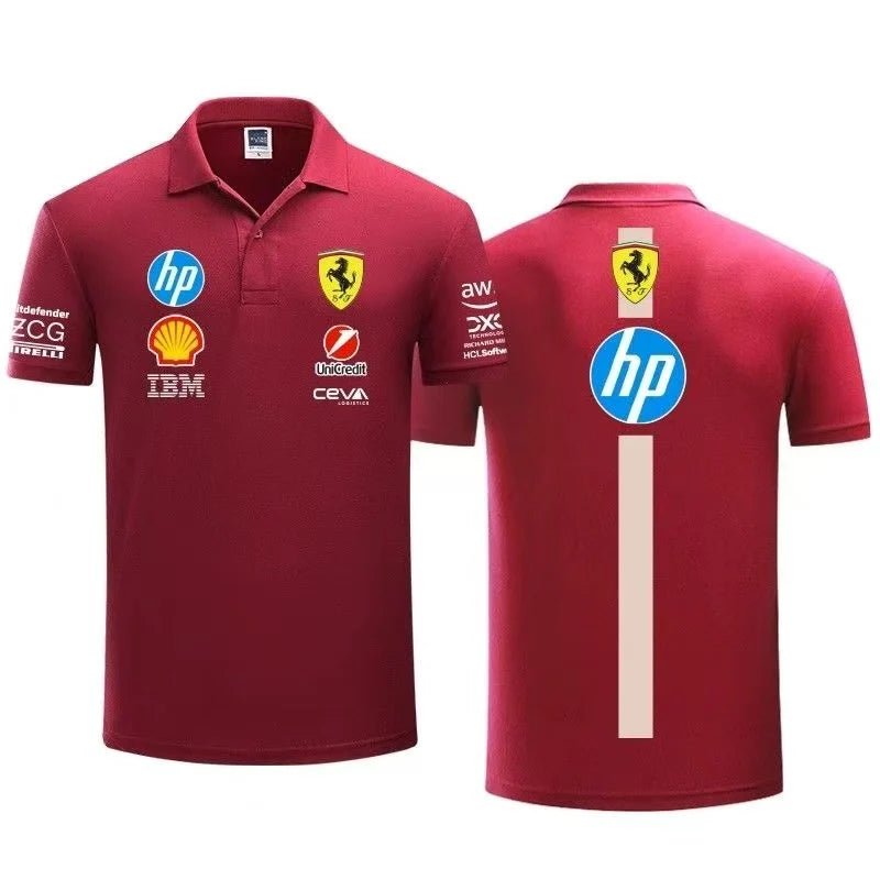 2025 Ferrari F1 RacingTeam Uniform POLO Shirt